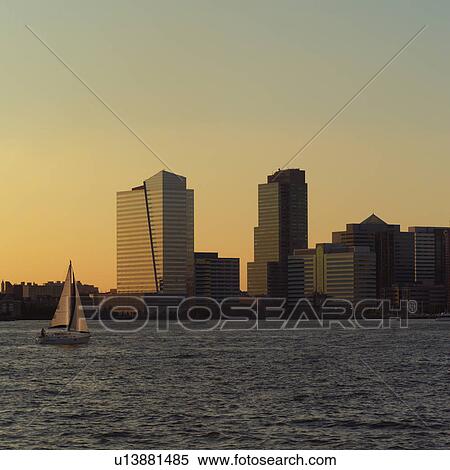 View of New Jersey from Battery Park, New York City View Large Photo Image Stock Photography - View of New Jersey from Battery Park, New York City. Fotosearch