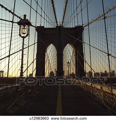 Walkway on Brooklyn Bridge, New York City View Large Photo Image Stock Image - Walkway on Brooklyn Bridge, New York City. Fotosearch