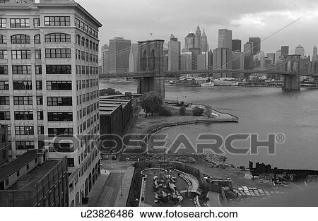Brooklyn Bridge, New York City View Large Photo Image Stock Photograph - Brooklyn Bridge, New York City. Fotosearch