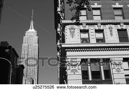 Empire State Building, New York City View Large Photo Image Stock Photograph - Empire State Building, New York City. Fotosearch