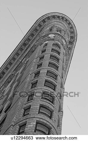 Flat Iron Building, New York City View Large Photo Image Stock Image - Flat Iron Building, New York City. Fotosearch