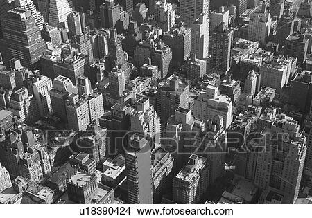 Picture - Manhattan Aerial Views, New York City. Fotosearch