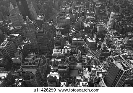 Stock Photo - Manhattan Aerial Views, New York City. Fotosearch