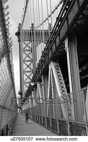 Stock Photo - Manhattan Bridge, New York City. Fotosearch