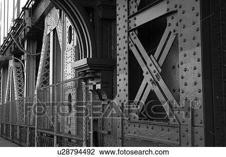 Stock Image - New York City - view from Manhattan Bridge. Fotosearch