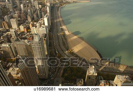 Aerial View of Chicago View Large Photo Image Stock Image - Aerial View of Chicago. Fotosearch