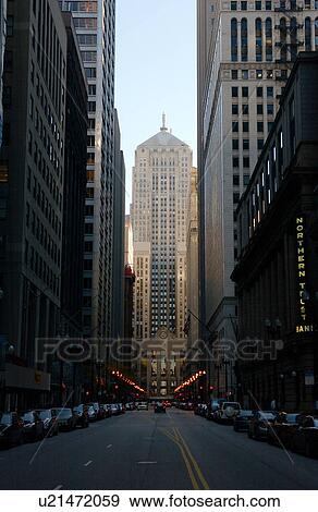 Stock Photo - High rise buildings in Chicago. Fotosearch