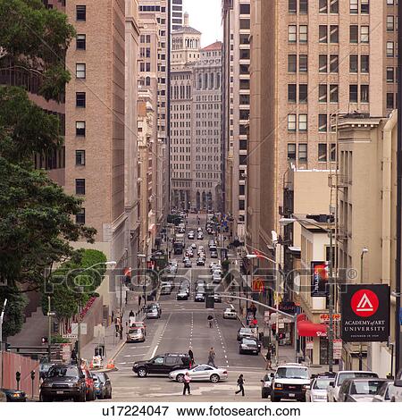 Stock Photo - Street scene in San Francisco. Fotosearch