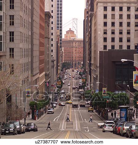 Street scene in San Francisco View Large Photo Image Stock Photo - Street scene in San Francisco. Fotosearch