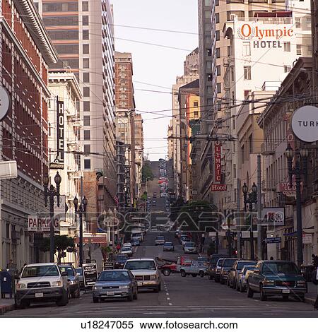 Stock Photography - Street Scene in San Francisco. Fotosearch