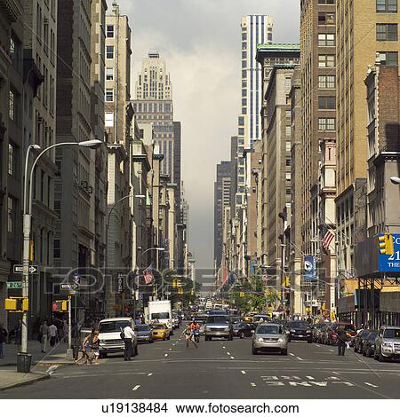 Picture - Street view in New York City. Fotosearch