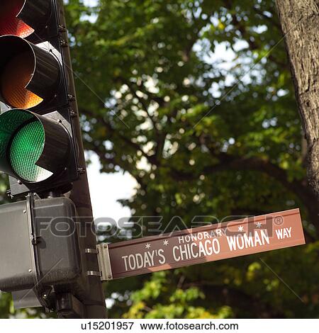 Stock Photo - Traffic lights on a street. Fotosearch
