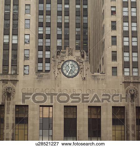 Stock Photo - Buildings with a clock. Fotosearch