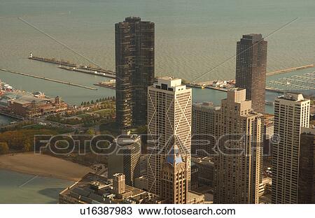 High angle view of buildings in Chicago View Large Photo Image Stock Image - High angle view of buildings in Chicago. Fotosearch