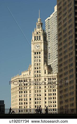 Picture - High rise buildings in Chicago. Fotosearch