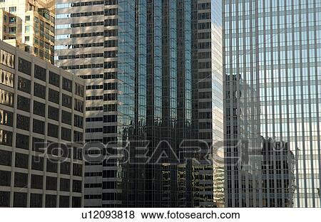 Stock Photo - High-rise buildings in Chicago. Fotosearch