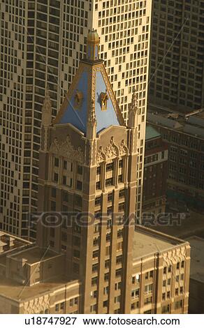 High-rise buildings in Chicago View Large Photo Image Stock Photo - High-rise buildings in Chicago. Fotosearch