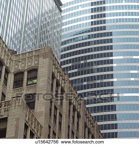 Stock Photograph - High-rise buildings in Chicago. Fotosearch