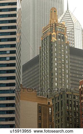 High-rise buildings in Chicago View Large Photo Image Stock Photography - High-rise buildings in Chicago. Fotosearch