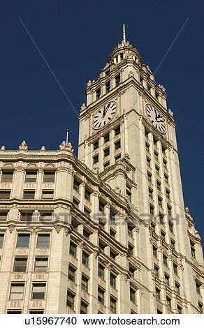 Stock Image - Wrigley Building in Chicago. Fotosearch
