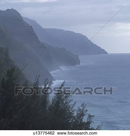 Napali Coast - Kauai Hawaii View Large Photo Image Stock Image - Napali Coast - Kauai Hawaii. Fotosearch