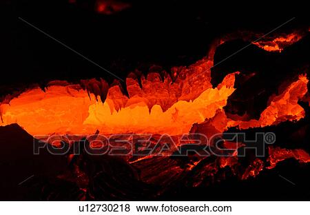 Lava flow - Volcano National Park - Hawaii View Large Photo Image Stock Photo - Lava flow - Volcano National Park - Hawaii. Fotosearch
