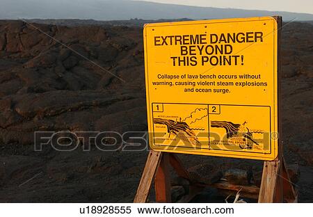 Stock Photography - Volcano National Park - Big Island of Hawaii - hardened lava. Fotosearch