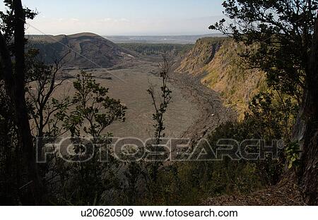 Stock Photo - Volcano National Park - Hawaii - craters. Fotosearch