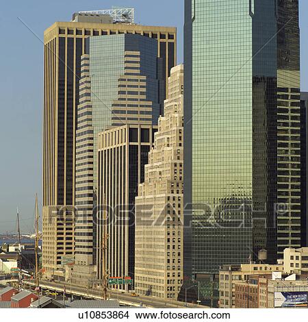 Buildings in New York City View Large Photo Image Picture - Buildings in New York City. Fotosearch