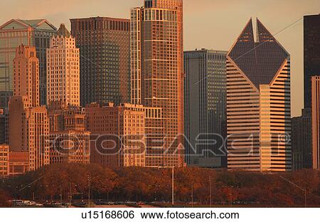 High rise buildings in Chicago View Large Photo Image Stock Photograph - High rise buildings in Chicago. Fotosearch