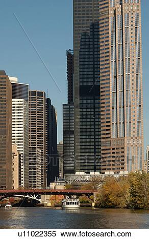 Stock Photography - High rise buildings in Chicago. Fotosearch