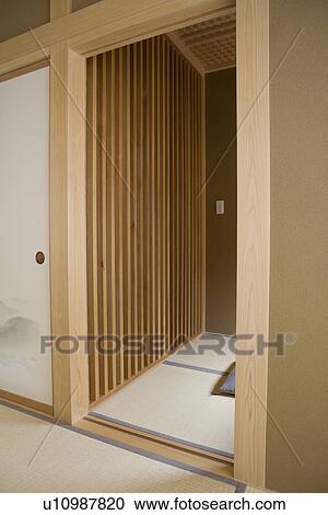 Stock Image - Entrance of tatami room. Fotosearch