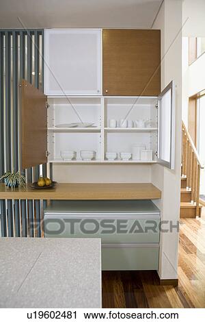 Stock Image - Kitchen cabinet. Fotosearch