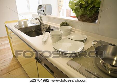 Kitchen View Large Photo Image Stock Image - Kitchen. Fotosearch