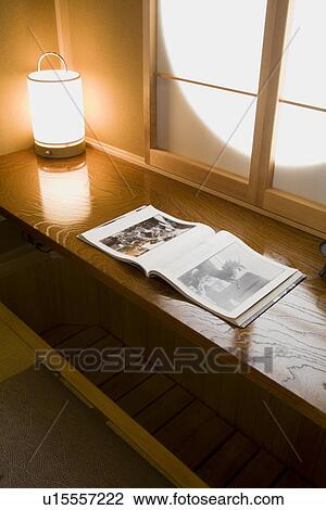 Shoji screen and book View Large Photo Image Stock Image - Shoji screen and book. Fotosearch