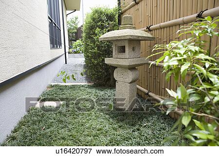 Stock Photo - Stone lantern. Fotosearch