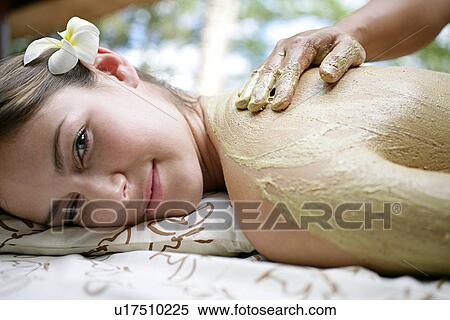Close-up of a woman taking massage. View Large Photo Image Stock Photography - Close-up of a woman taking massage.. Fotosearch