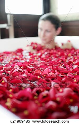 A young woman having aromatherapy bath. View Large Photo Image Stock Photography - A young woman having aromatherapy bath.. Fotosearch