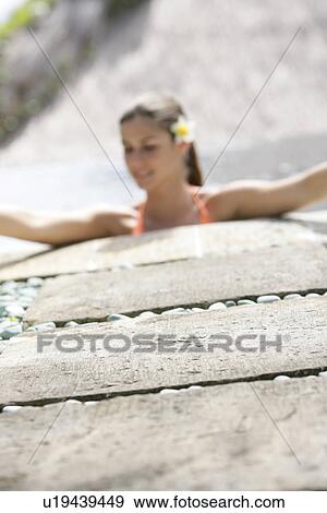 View of a young woman with arms out. View Large Photo Image Stock Photo - View of a young woman with arms out.. Fotosearch