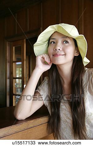 View of a young woman staring. View Large Photo Image Stock Image - View of a young woman staring.. Fotosearch