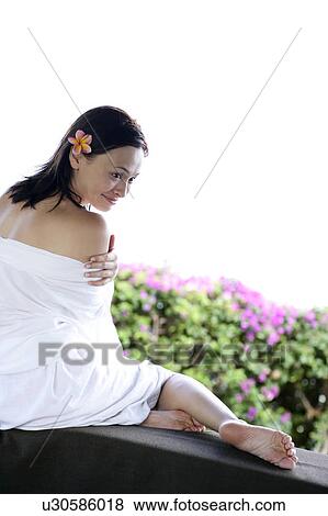 View of a woman smiling. View Large Photo Image Stock Photo - View of a woman smiling.. Fotosearch