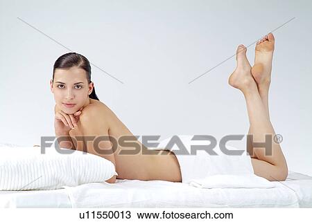 Stock Image - Close-up of a seminude woman.. Fotosearch