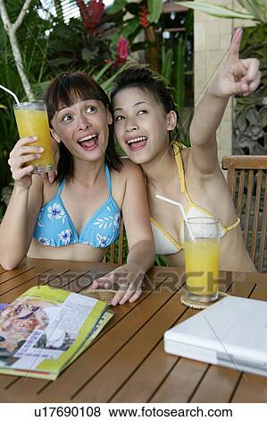 View of teenage girls looking away. View Large Photo Image Stock Photo - View of teenage girls looking away.. Fotosearch