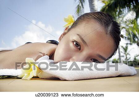 Portrait of a teenage girl lying. View Large Photo Image Stock Image - Portrait of a teenage girl lying.. Fotosearch