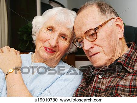 Portrait of an elderly couple. View Large Photo Image Stock Image - Portrait of an elderly couple.. Fotosearch