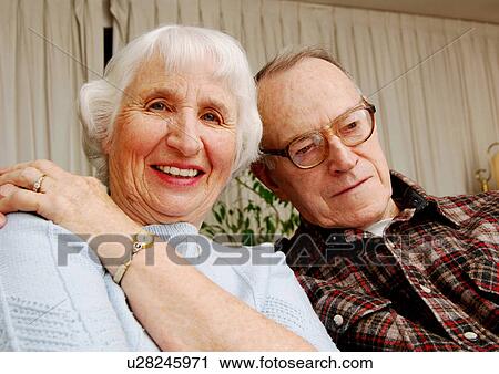 Portrait of an elderly couple. View Large Photo Image Stock Image - Portrait of an elderly couple.. Fotosearch