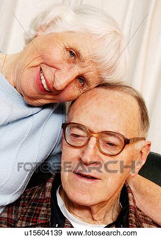 Stock Photo - Portrait of an elderly couple.. Fotosearch