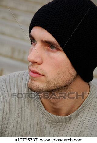 Portrait of a young man. View Large Photo Image Stock Photo - Portrait of a young man.. Fotosearch