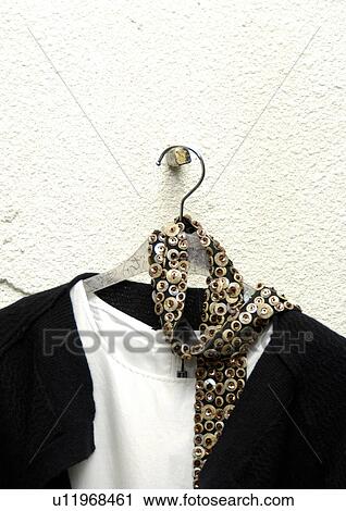 View of a jacket on a hanger. View Large Photo Image Stock Image - View of a jacket on a hanger.. Fotosearch