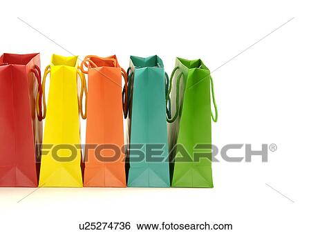 View of carrier bags arranged in a line. View Large Photo Image Stock Photograph - View of carrier bags arranged in a line.. Fotosearch